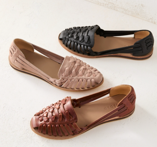 Runa | Damskie Skórzane Płaskie Buty - Oddychające Slip-On Loafers, Stylowe Casual Buty