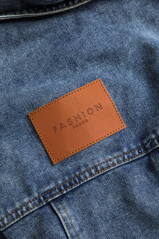 Jade | Kurtka patchworkowa z elementami denimu i nylonu – Luźna i indywidualna