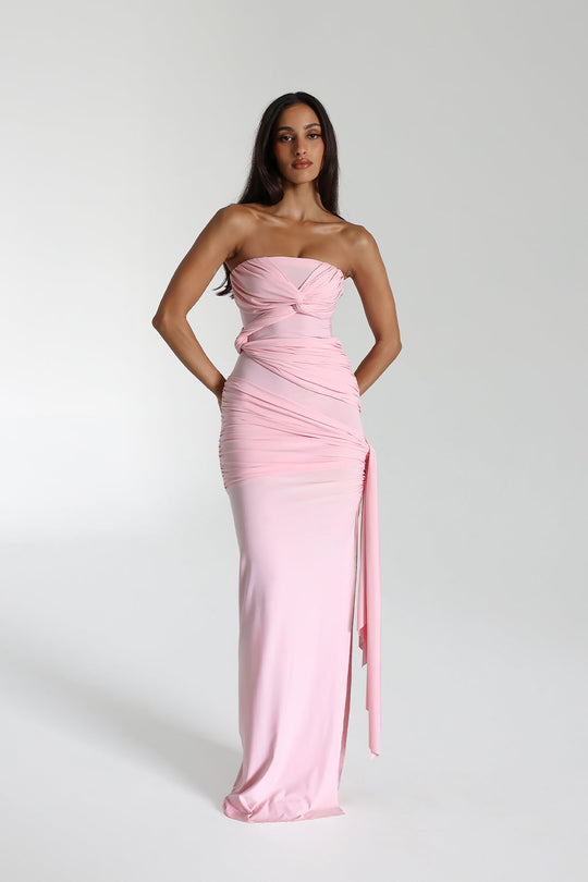 Serena – Bezramienna Sukienka Maxi
