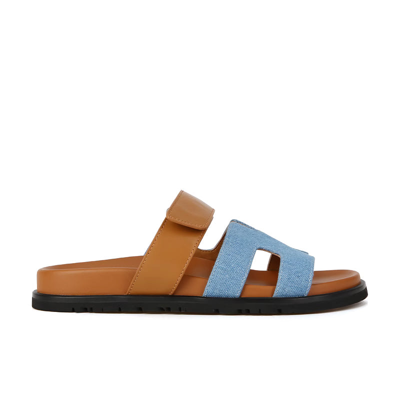 Hira | Eleganckie Sandały Gladiatorki Slip-on z Regulowanym Zapięciem na Rzep