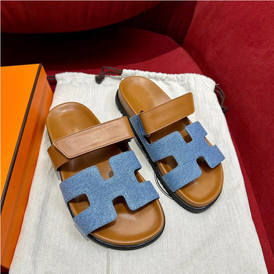 Hira | Eleganckie Sandały Gladiatorki Slip-on z Regulowanym Zapięciem na Rzep