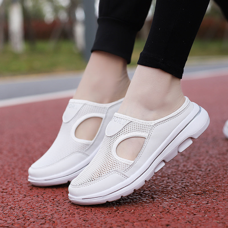 OrthoBreeze | Ortopedyczne Klapki Slip-On - Oddychająca Siatka, Pianka Memory