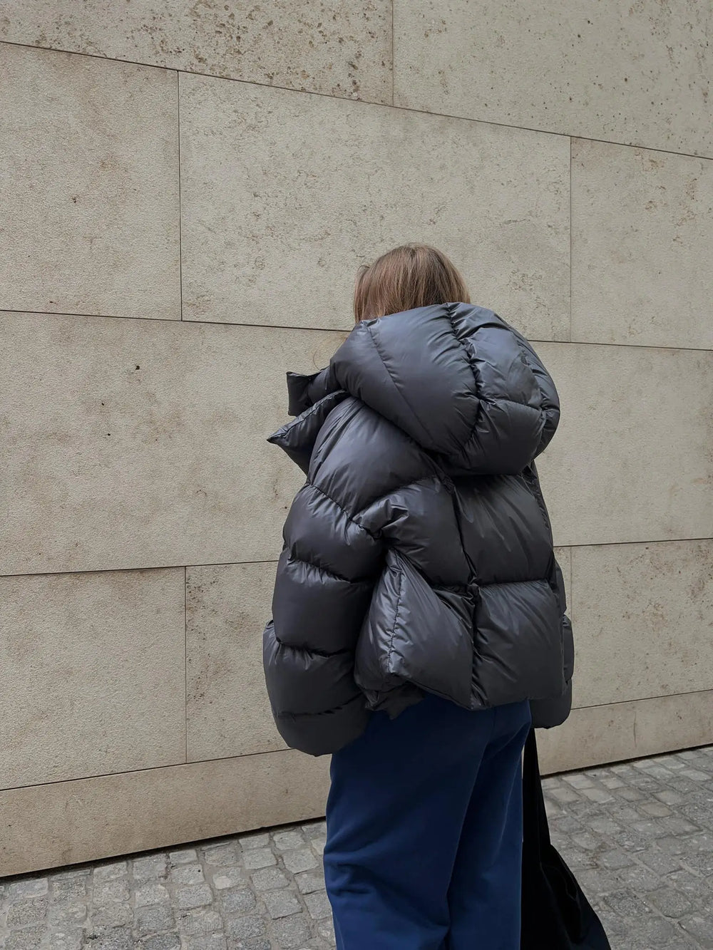 Estelle | Modna kurtka pikowana w antracycie