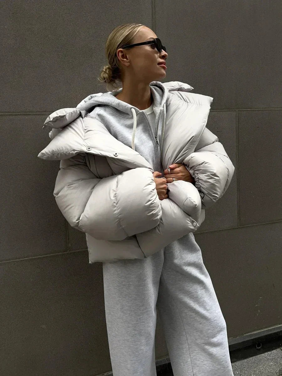 Estelle | Modna kurtka pikowana w antracycie