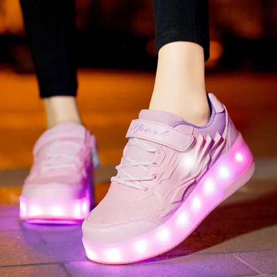 Rollix | Buty do jazdy na rolkach z 2 kołami – Trwałe sneakersy do jazdy na świeżym powietrzu