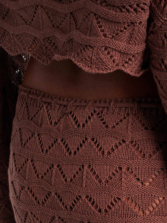 Aleia | Uroczy Zestaw | Warkocze | Długa Spódnica | Krótki Top | Modny