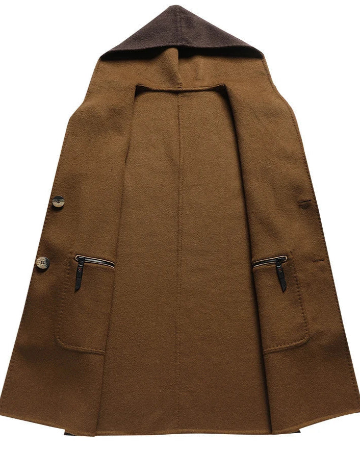 Kurtka z Kapturem z Zapięciem na Guziki dla Kobiet | Idealna na Zimę