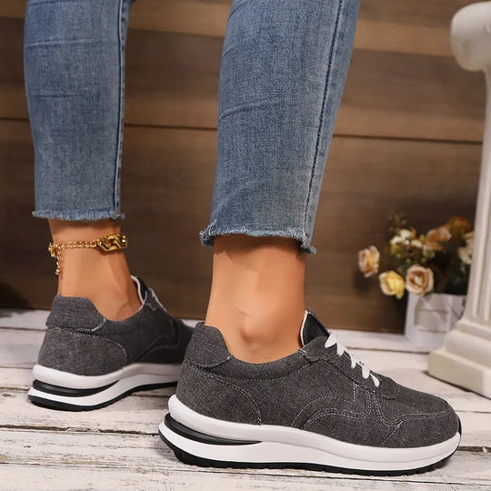 Bluette | Sneakersy denimowe dla kobiet, buty casual, oddychające, stylowe