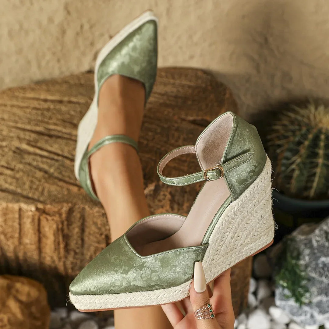 Raluca | Boho koturny sandały dla kobiet - Stylowe, wygodne, letnie buty