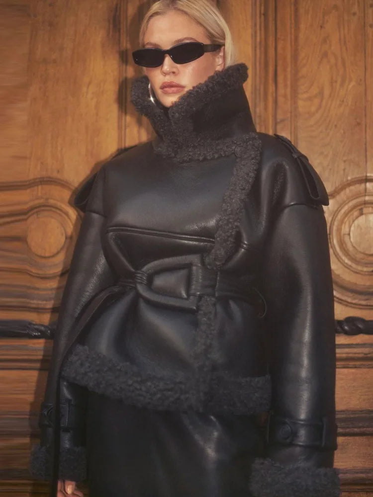 Kurtka zapinana na zamek z kołnierzem dla kobiet | Idealna na jesień i zimę