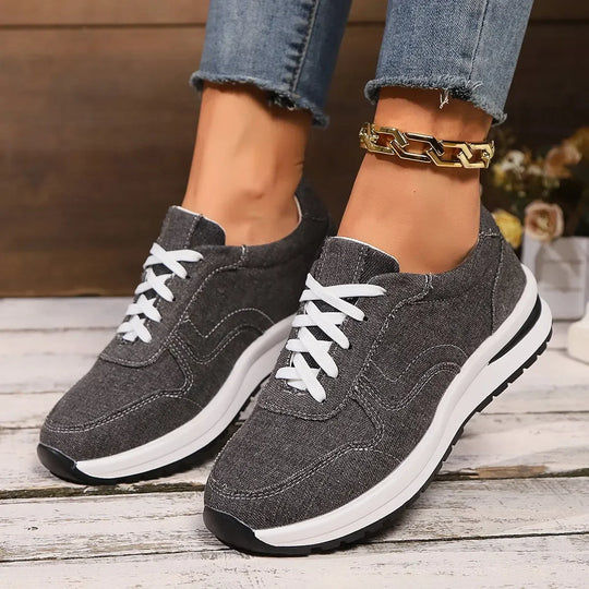 Bluette | Sneakersy denimowe dla kobiet, buty casual, oddychające, stylowe