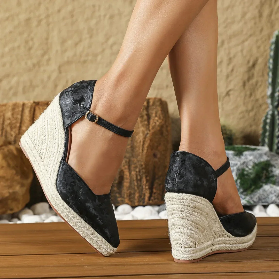 Raluca | Boho koturny sandały dla kobiet - Stylowe, wygodne, letnie buty