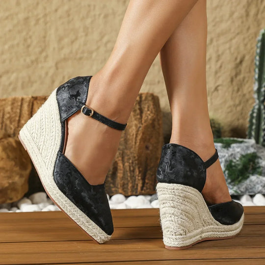 Raluca | Boho koturny sandały dla kobiet - Stylowe, wygodne, letnie buty