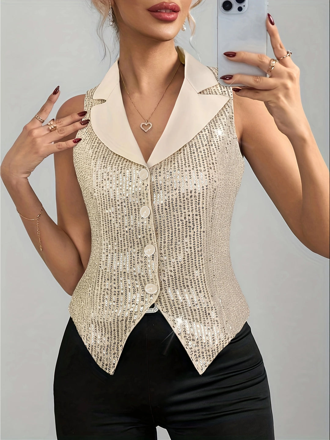 Camilla - Bezrękawnik z nadrukiem gwiaździstego nieba