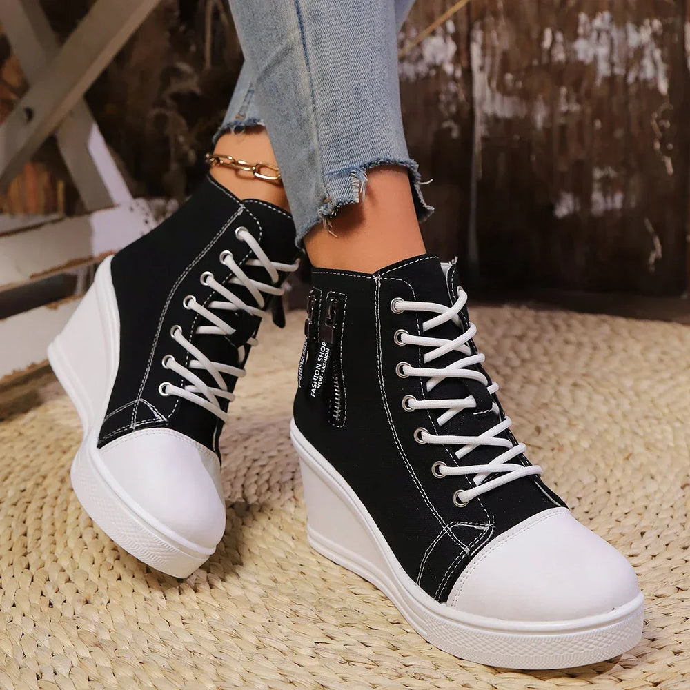 Ventra | Eleganckie damskie buty na koturnie - Casual Comfort, Buty na platformie