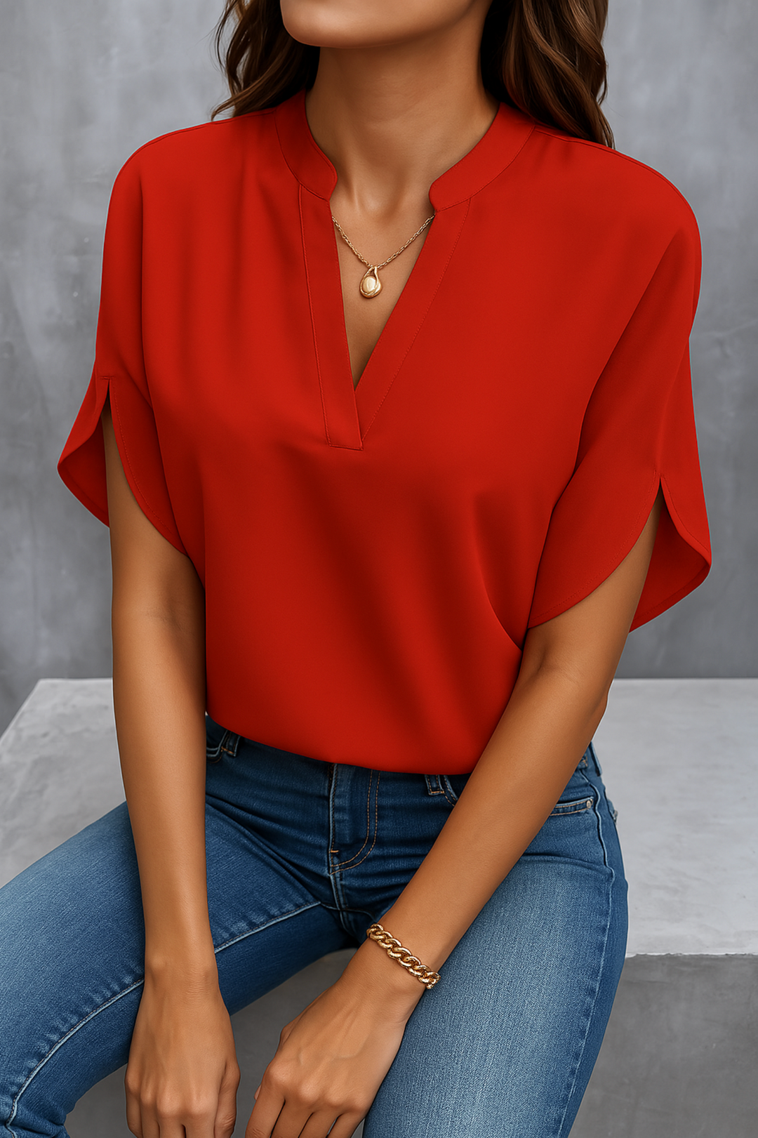 Stylowa Bluzka z Mieszanki Bawełny na Wiosnę – Damska