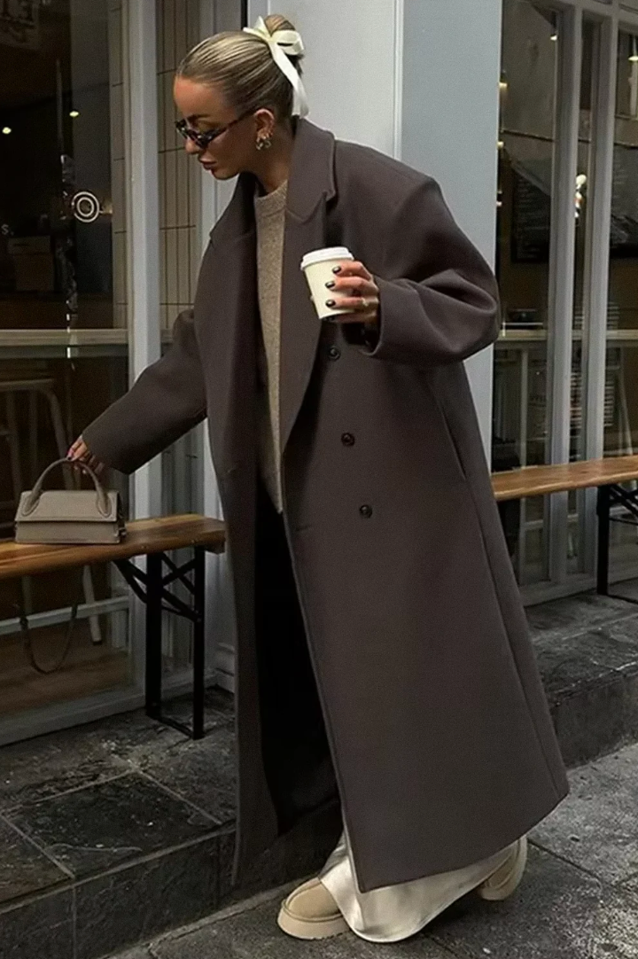 Noëlle - Oversized płaszcz jasny