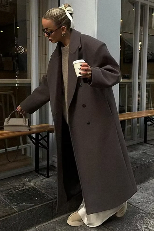 Noëlle - Oversized płaszcz jasny