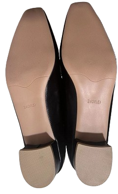 Evrynth | Damskie skórzane loafersy - Elegancki design z klamrą, grube obcasy