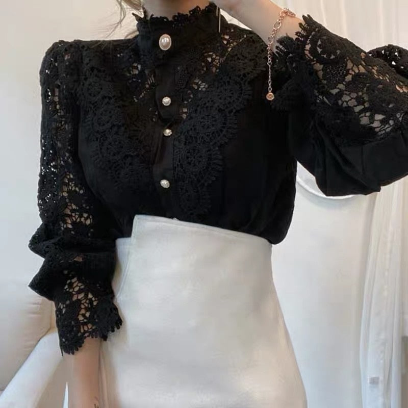 Evy | Elegancka Bluzka Koronkowa