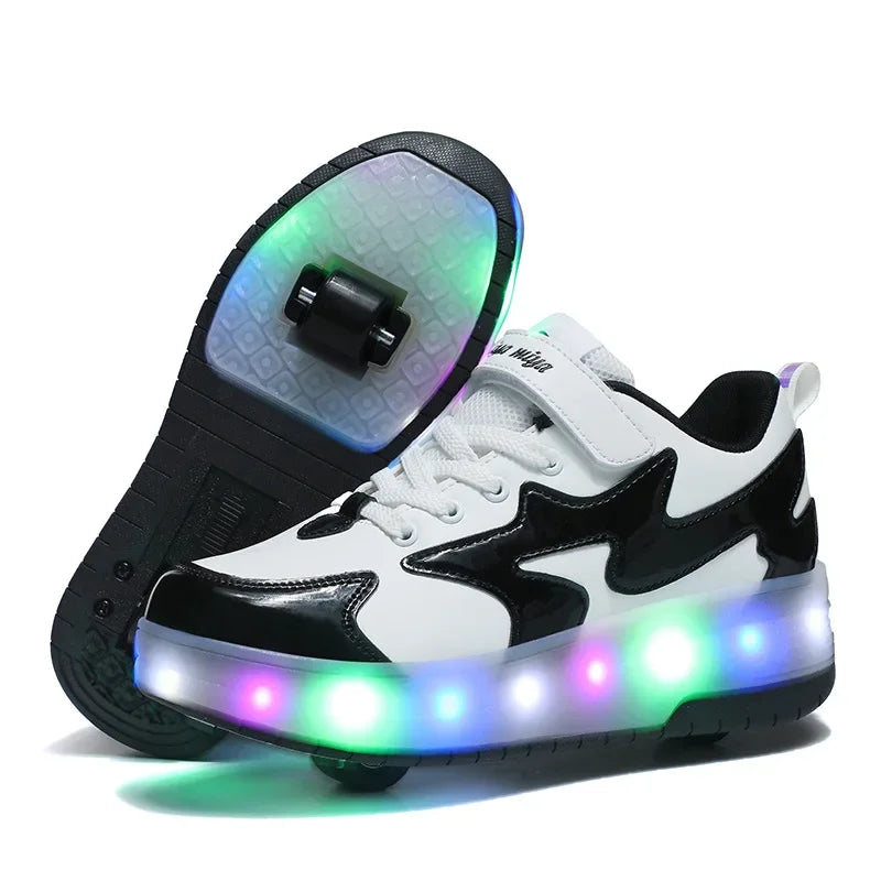 Rollix | Buty do jazdy na rolkach z 2 kołami – Trwałe sneakersy do jazdy na świeżym powietrzu