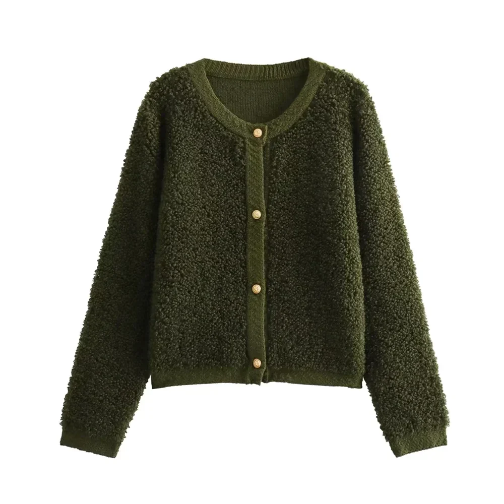 Damska Casual Kurtka Teddy Fleece z Przyjemną Teksturą