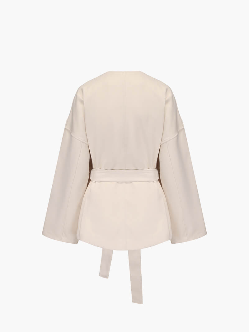 Damska kimono-kurtka – elegancki kardigan z paskiem