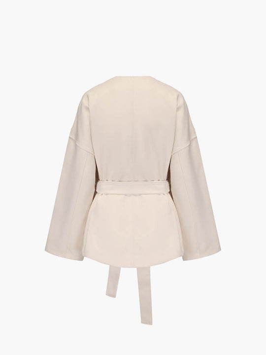 Damska kimono-kurtka – elegancki kardigan z paskiem