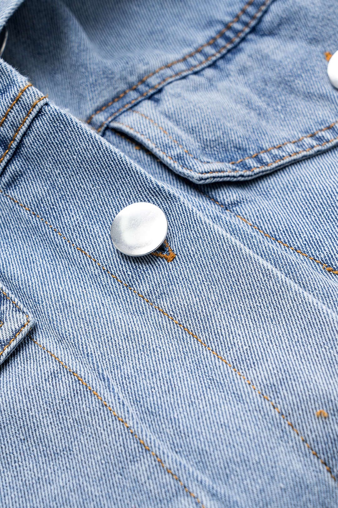 Ava | Oversized Denim Koszula z Guzikami – Swobodny Uniwersalny Model