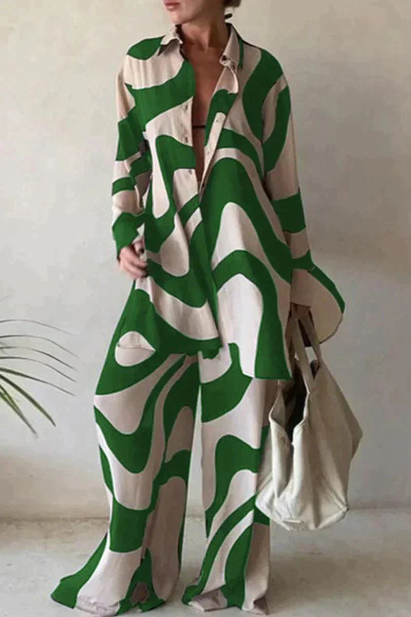 Katrina – Stylowy Letni Zestaw z Lnu
