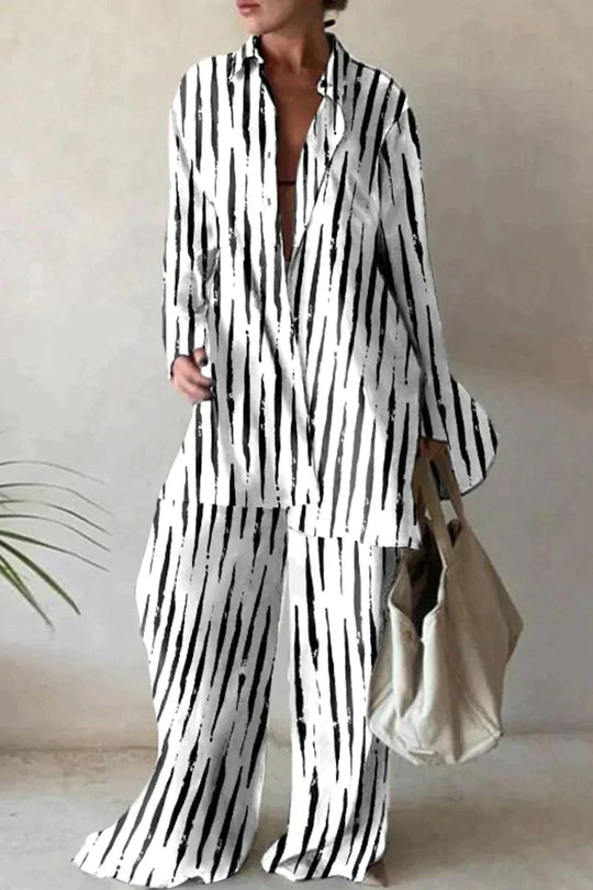 Katrina – Stylowy Letni Zestaw z Lnu
