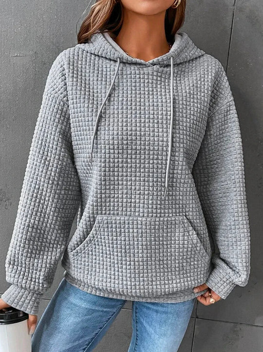 Kobieta | Futrzana Hoodie | Kaptur i Kieszeń Przednia | Ciepły Styl Casual | Wygodna i Modna