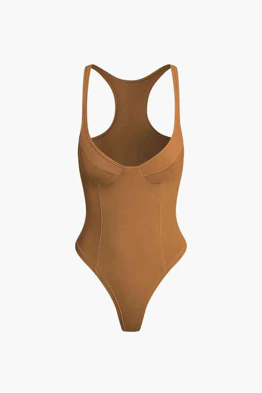 Celia - Body Damskie z Głębokim Dekoltem w Kształcie V