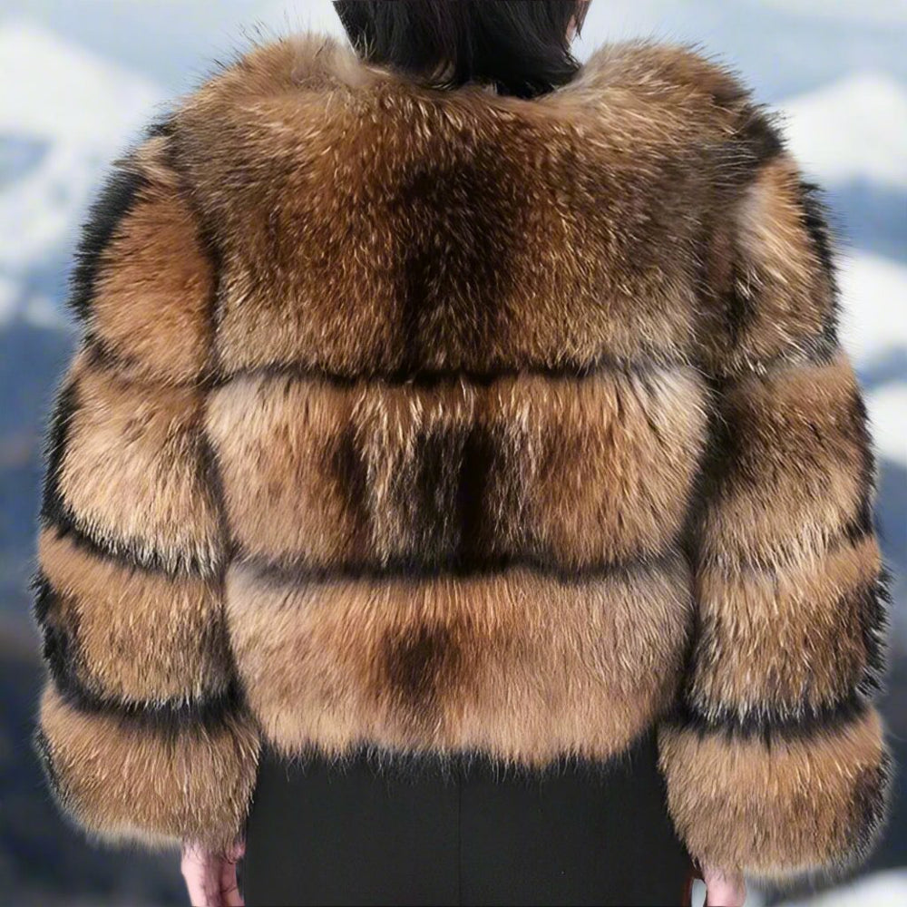 Odwracalny Płaszcz z Efektem Futra dla Kobiet | Idealny na Zimę