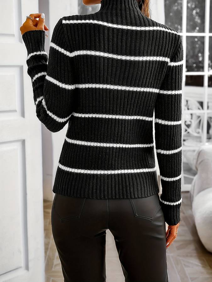 Sophie - Stylowy Sweter w Paski dla Kobiet