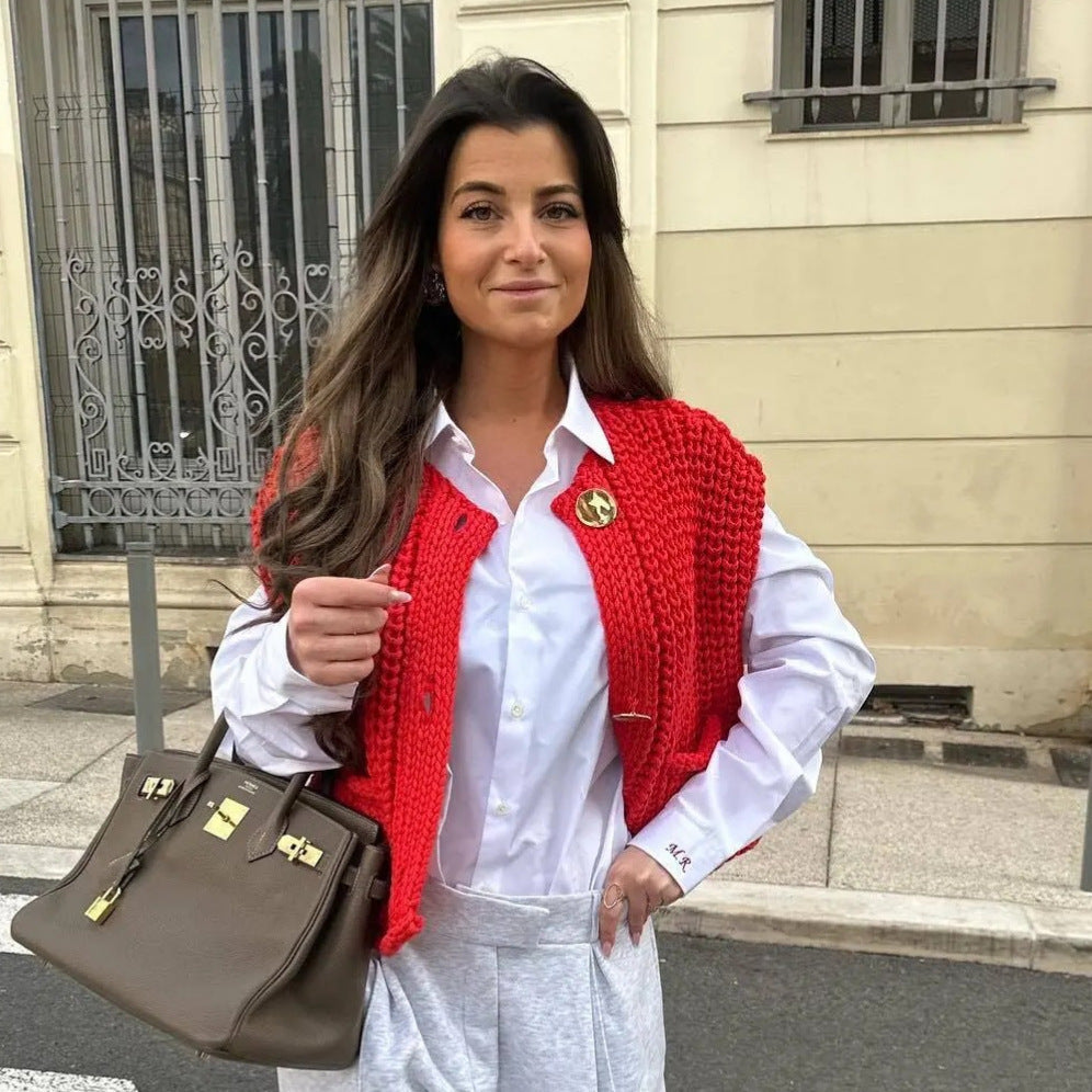 Lana - Bezrękawnik dzianinowy