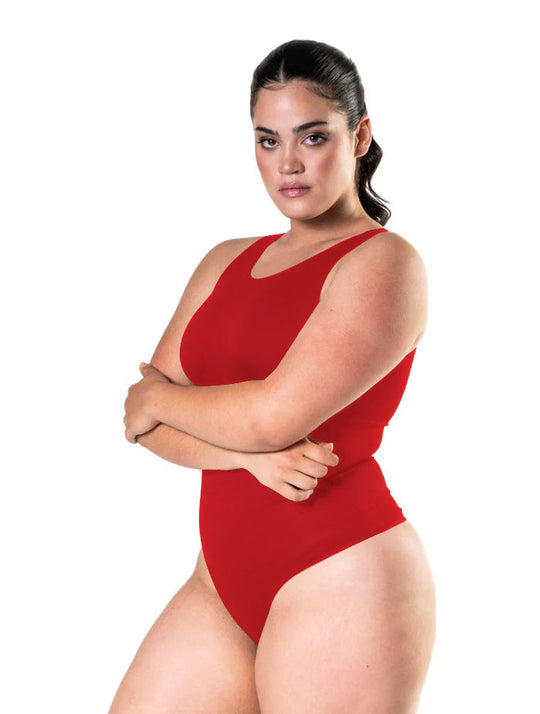 Body na ramiączkach z okrągłym dekoltem
