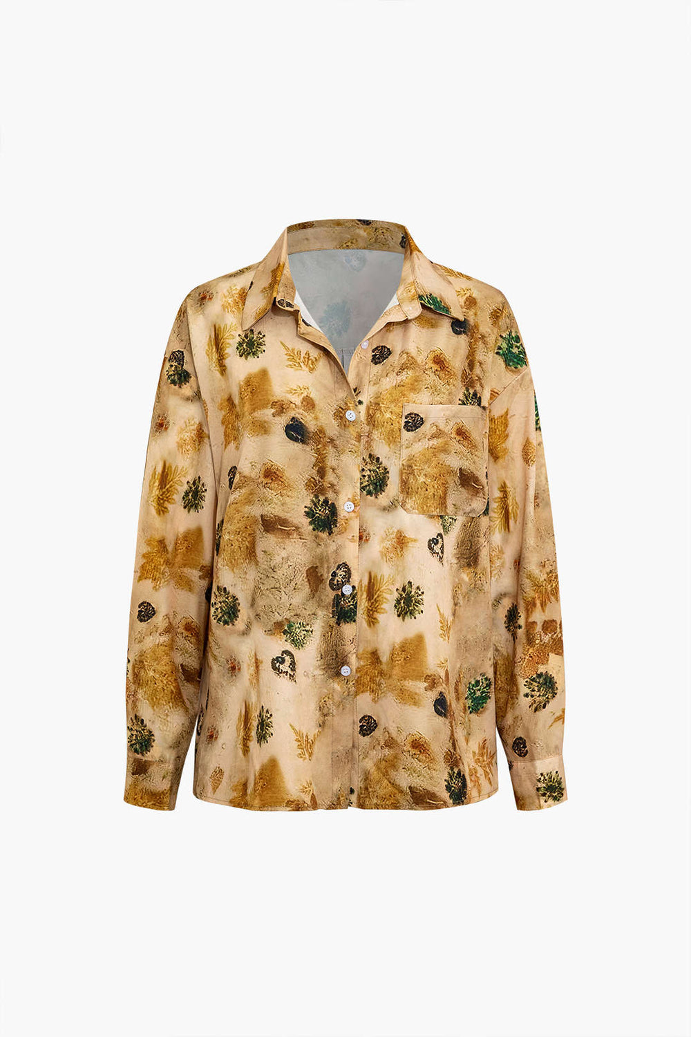 Sally - Unikalna Koszula z Długim Rękawem w Stylu Tie Dye dla Kobiet