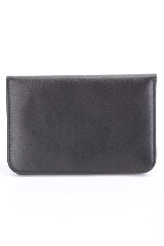 Czarny Wisiorek Wąsaty Etui z Sztucznej Skóry