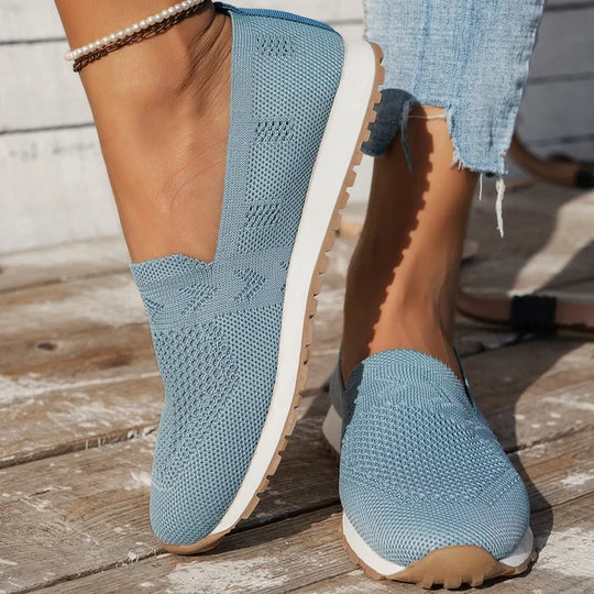Breeza | Casual Damskie Buty Slip-On z Siatki - Oddychające, Lekkie