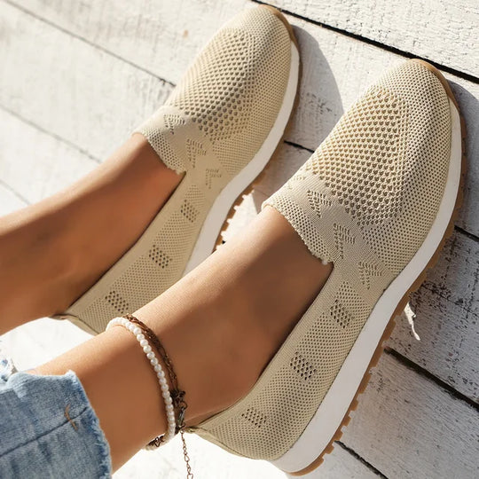 Breeza | Casual Damskie Buty Slip-On z Siatki - Oddychające, Lekkie
