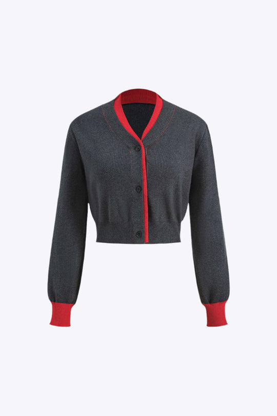 Libby - Elegancka Koszula z Długim Rękawem w Stylu Patchwork