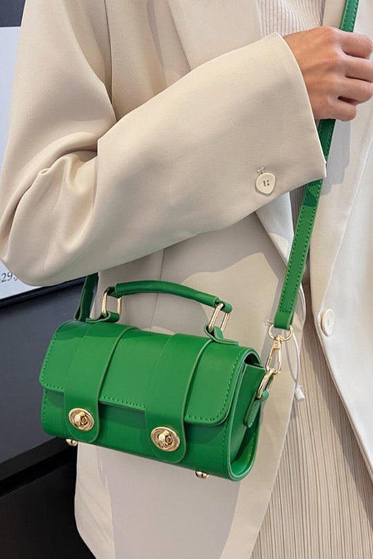 Zielona Złota Torebka Crossbody Mini