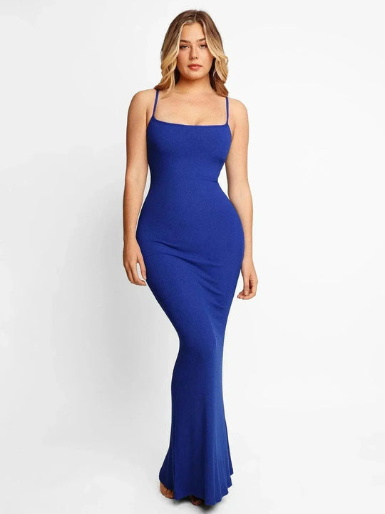 Hadiya - Elegancka Długa Sukienka Shapewear dla Kobiet z Pełnym Wsparciem
