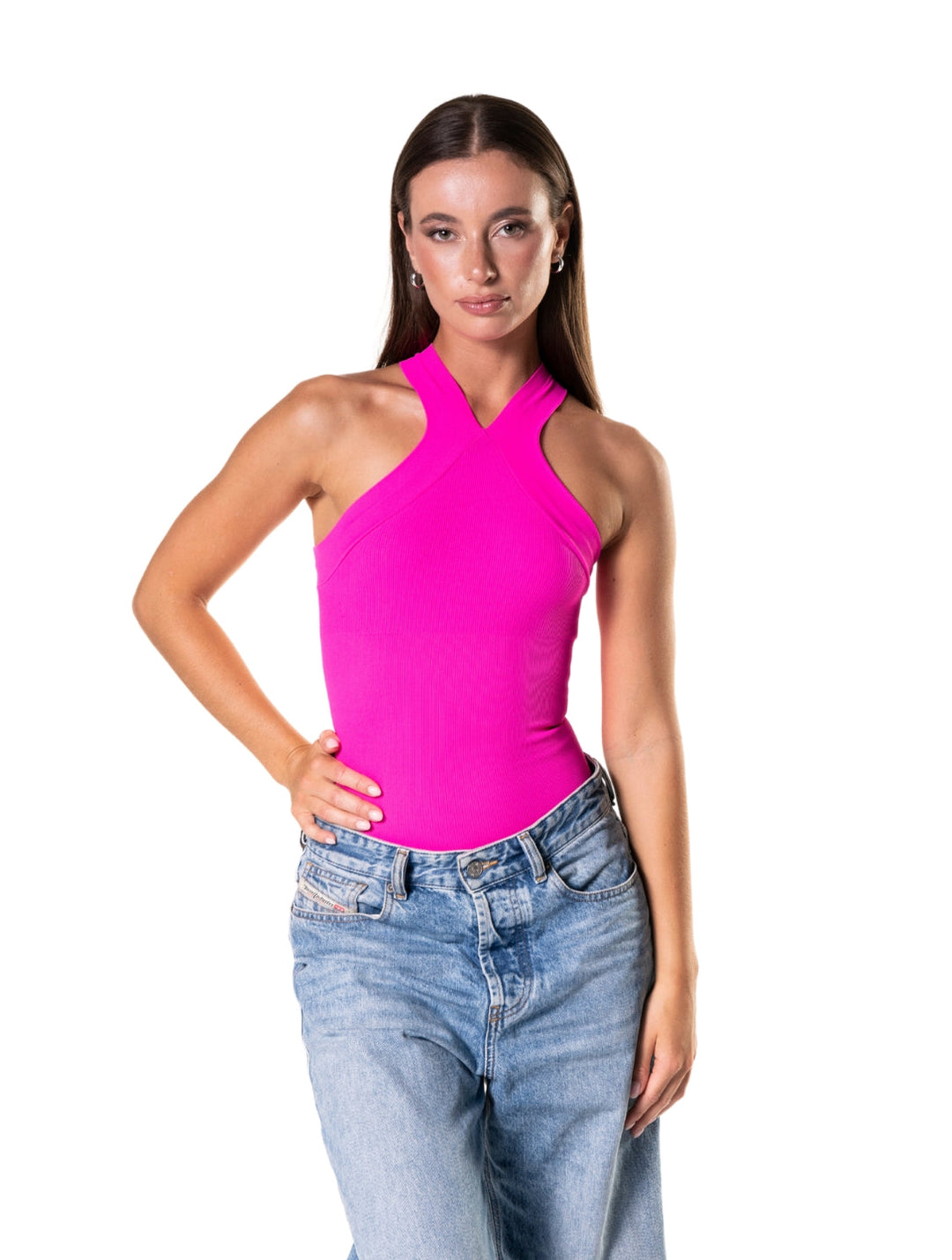 Body Shapewear z Halterem Crossover