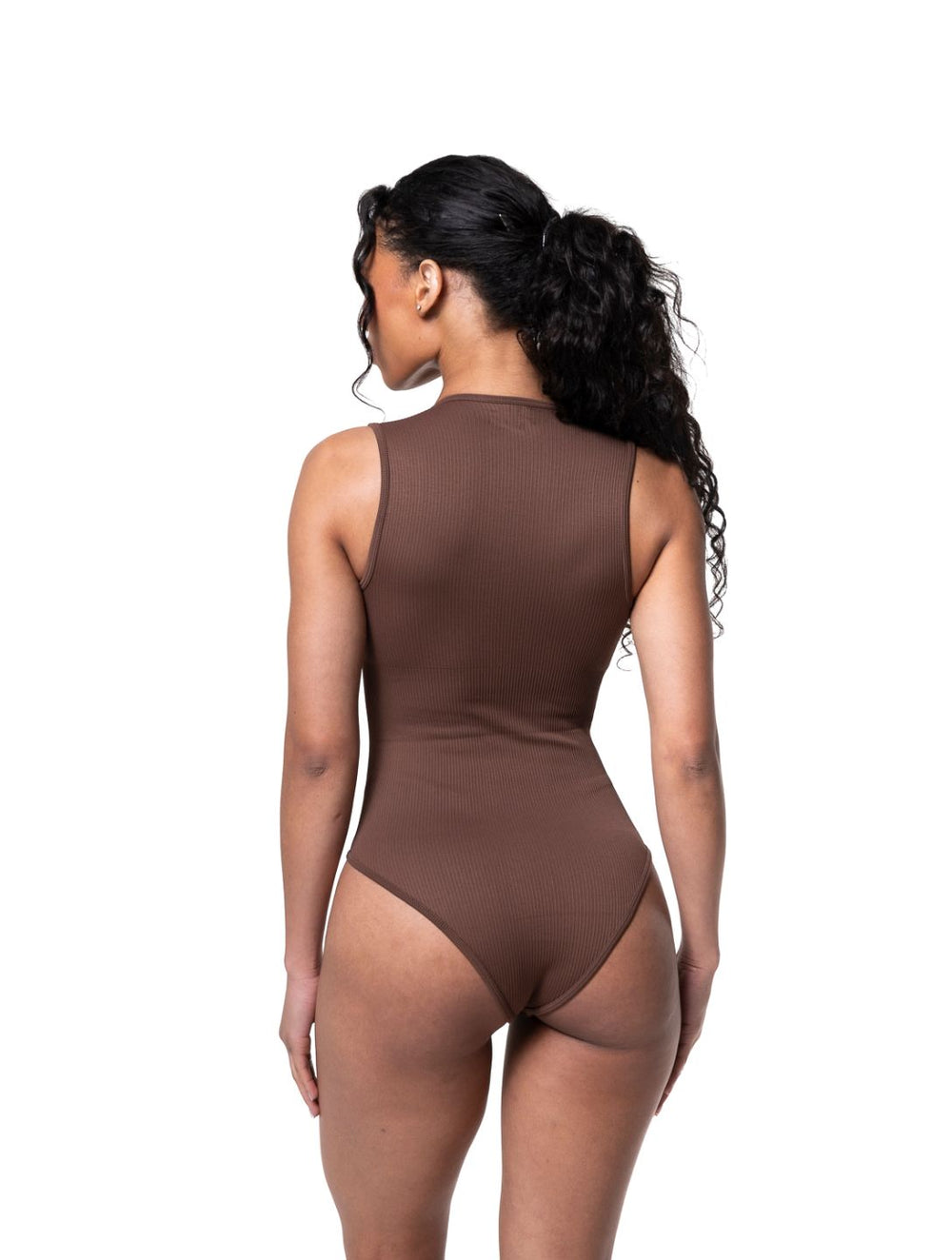 Gładki bodysuit shapewear z kwadratowym dekoltem