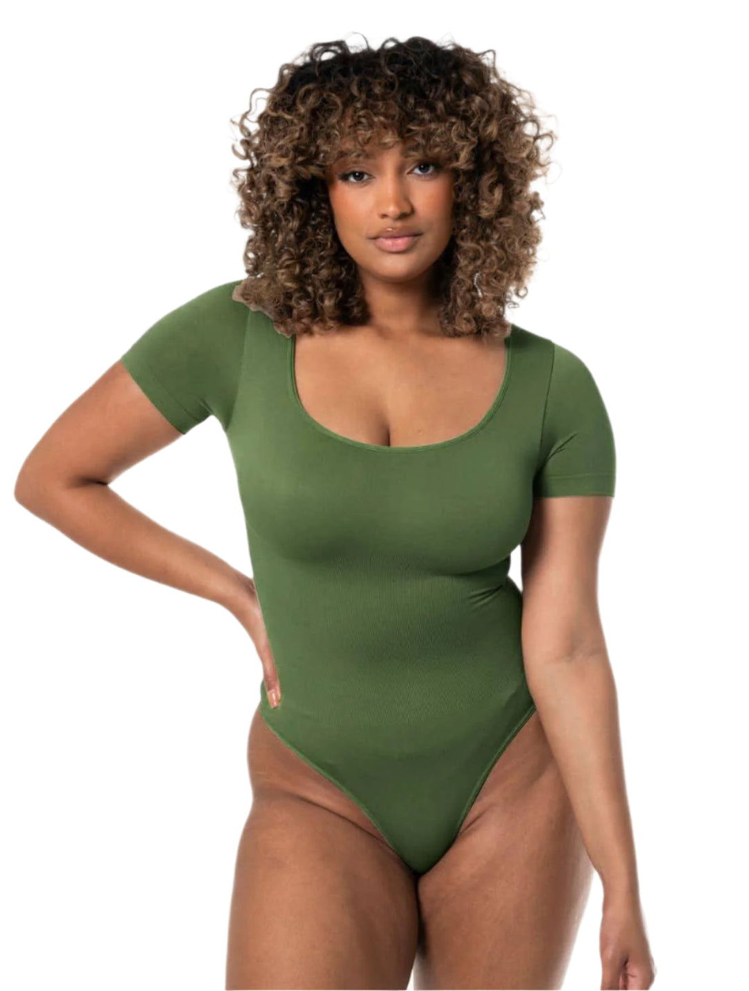 Bodysuit z kwadratowym dekoltem