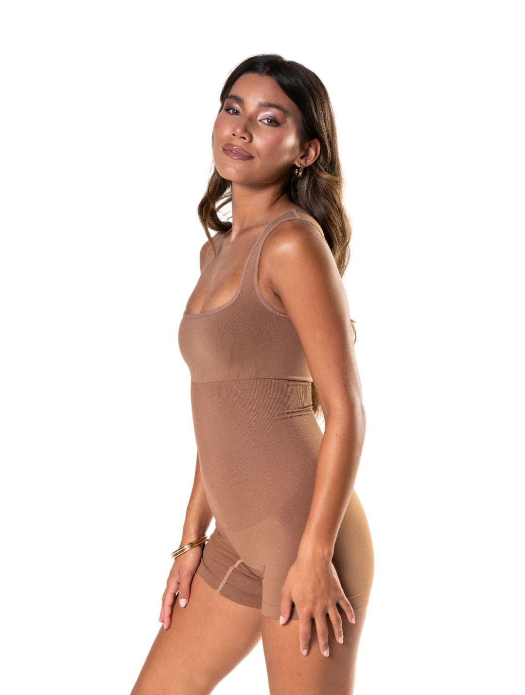 Kombinezon Shapewear z Kwadratowym Dekoltem