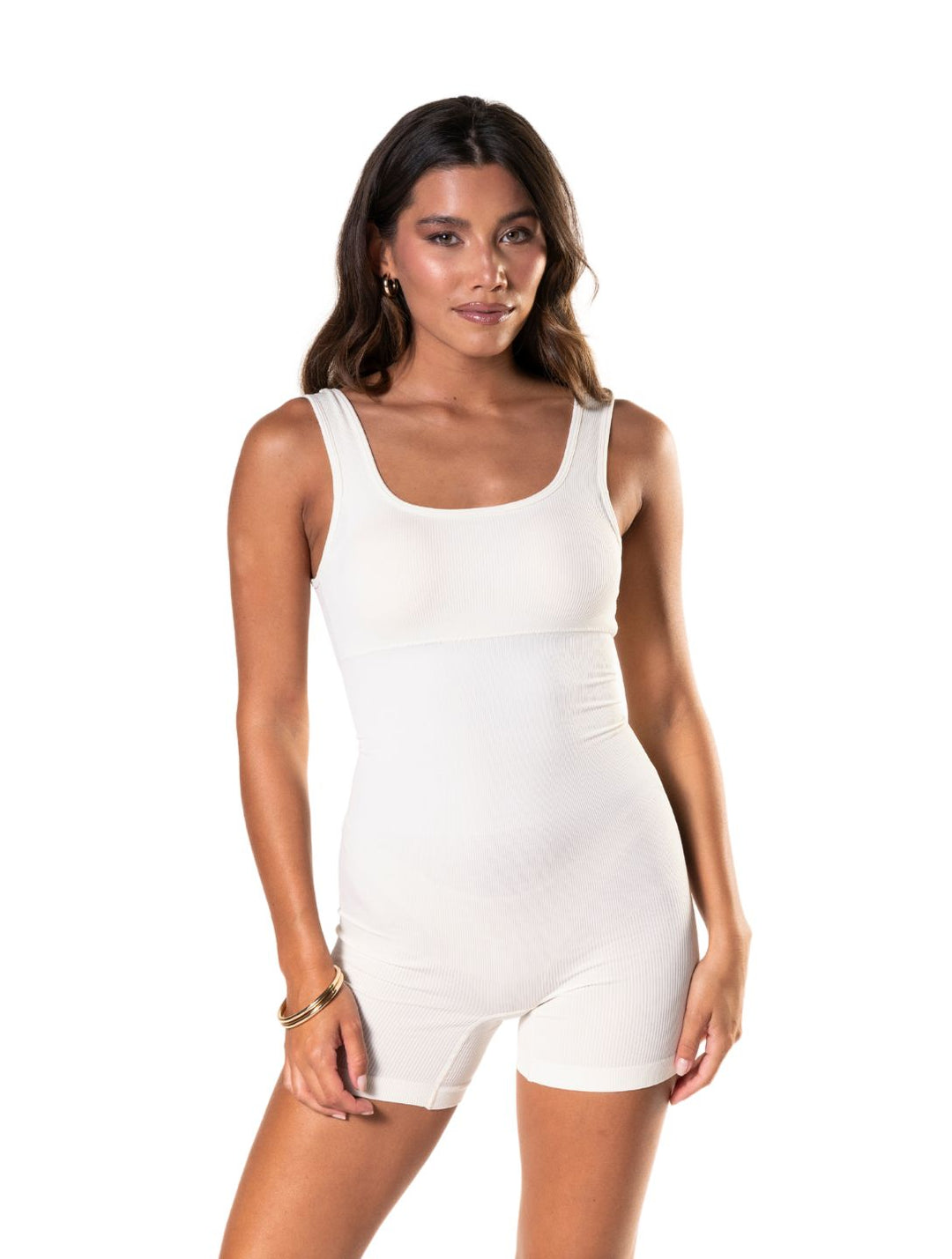 Kombinezon Shapewear z Kwadratowym Dekoltem