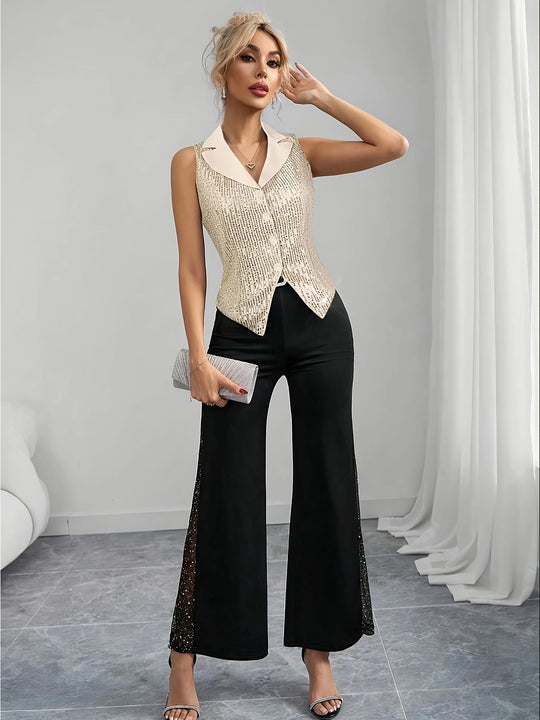 Camilla - Bezrękawnik z nadrukiem gwiaździstego nieba